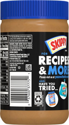 Skippy Chunky Peanut Butter Blended With Plant Protein 16oz Plastic Jar - 16 OZ - Image 5