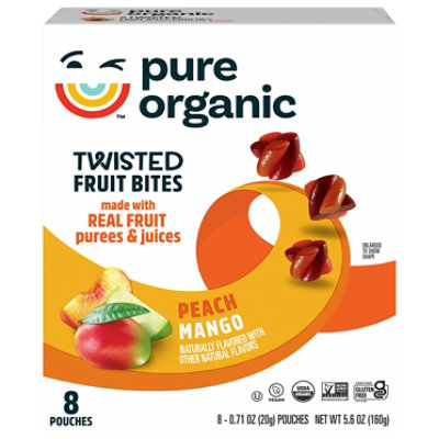 Pure Organic Bites Peach Mango 8ct - 5.6OZ - Image 1