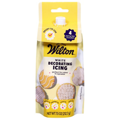 Wltn White Icing Pouch W Tip - 7.5 OZ - Image 1