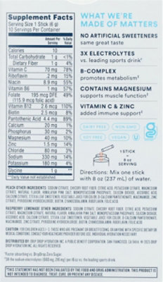 Drip Drop Zero Sugar Plus Peach Raspberry Lemonade - 10 CT - Image 4