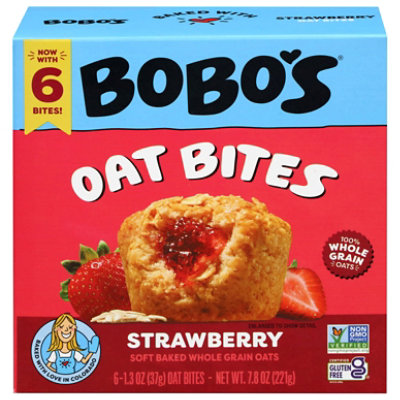 Bobos Oat Bars Bites Stuffd Strawberry 7.8oz - 7.8 OZ - Image 2
