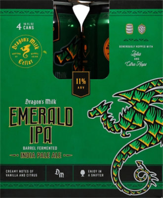 New Holland Dragon's Milk Emerald Ipa In Cans - 4-16 FZ - Image 3