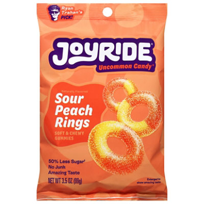Joyride Low Sugar Peach Rings 3.5 Oz - 3.5 OZ - Image 2