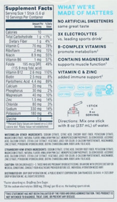 Drip Drop Zero Sugar Plus Watermelon Strawberry Kiwi - 10 CT - Image 4