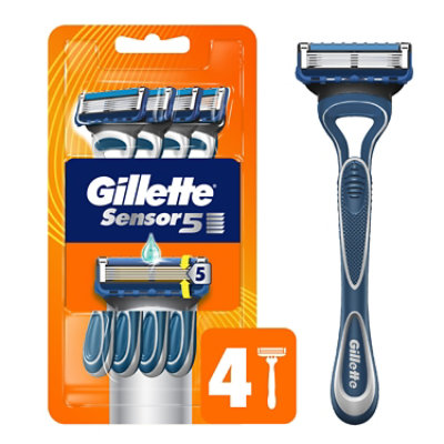 Gillette Sensor5 Disposable Razor - 4 ct - Image 1