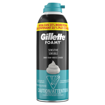 Gillette Foamy Sensitive Shave Foam - 14.9 oz - Image 1