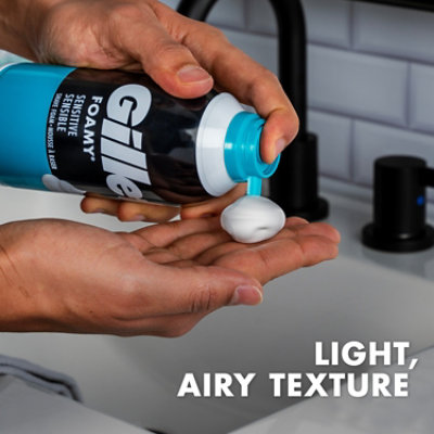 Gillette Foamy Sensitive Shave Foam - 14.9 oz - Image 5
