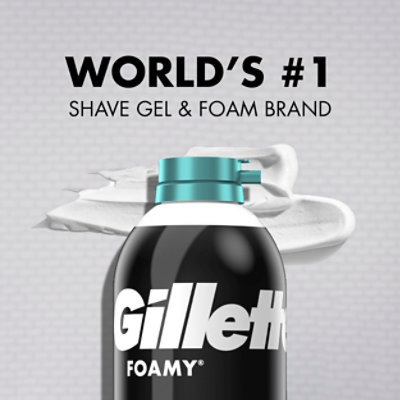Gillette Foamy Sensitive Shave Foam - 14.9 oz - Image 7