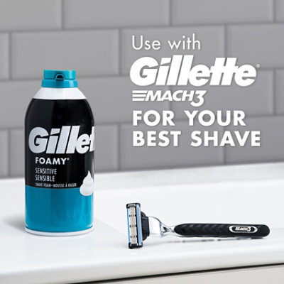 Gillette Foamy Sensitive Shave Foam - 14.9 oz - Image 3