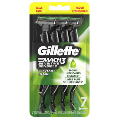 Gillette Mach3 Sensitve Disposable Razor - 7 ct - Image 2