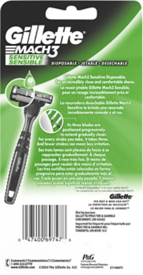 Gillette Mach3 Sensitve Disposable Razor - 7 ct - Image 3