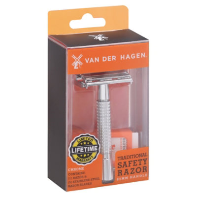 Van Der Hagen 85mm Chrome Safety Razor - EA - acmemarkets