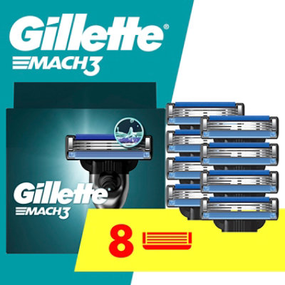 Gillette Mach3 Cartridges - 8 ct - Image 1