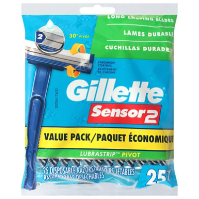 Gillette Sensor2 Disposable Razor - 25 ct - Image 1