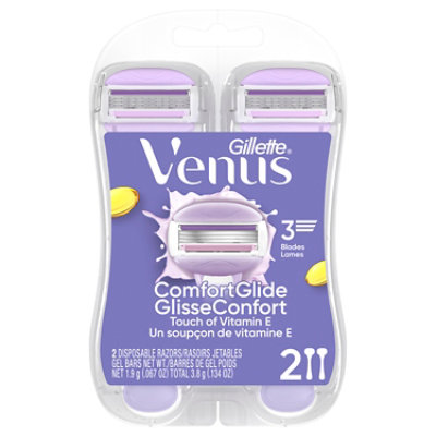 Venus Comfort Glide Vitamin E Disposable Razor - 2 ct - Image 8