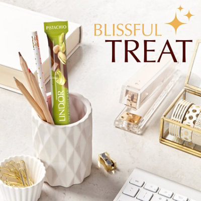 Lindt Lindor Pistachio Milk Chocolate Truffle Stick, 1.3 Oz. Horizontal Tray - 1.3 OZ - Image 2