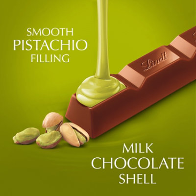 Lindt Lindor Pistachio Milk Chocolate Truffle Stick, 1.3 Oz. Horizontal Tray - 1.3 OZ - Image 3