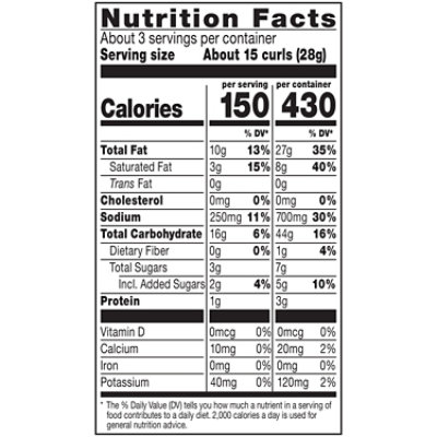 Herrs Honey Cheese Curls 2.75oz - 2.75 OZ - Image 3