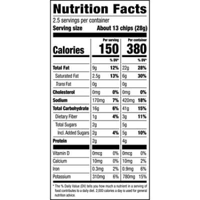 Herr's Honey Bbq Ripple Potato Chips 2.5oz - 2.5 OZ - Image 3