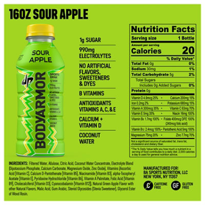 Bodyarmor Dude Perfect Green Apple Lyte 16fz - 16 FZ - Image 6