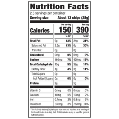 Herr's Ripples Potato Chips 2.5oz - 2.5 OZ - Image 3