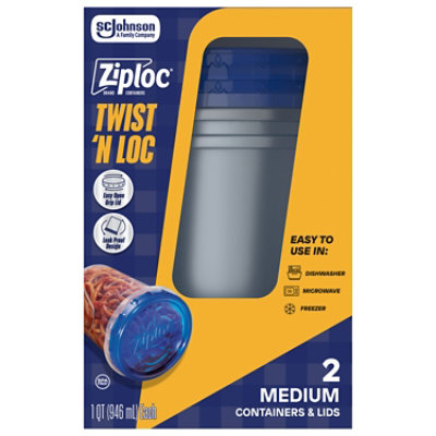 Ziploc Container Twist N Lock Med 4cp - 2 CT - Image 2
