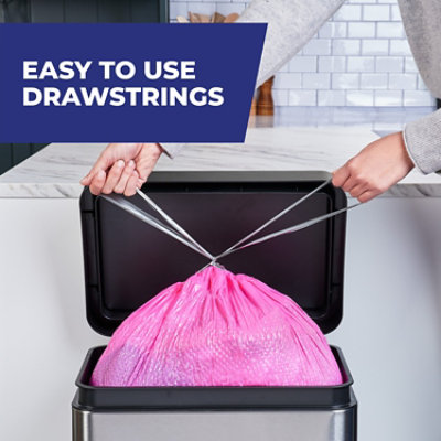 Hefty Ultra Strong Ds Tk Bags Wastebags 13 Gallon Pink Fabuloso Watermelon 1 Pack - 40.0 PC - Image 5
