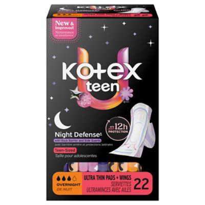 Kotex Prem Ultrathn Ovrnt Wng Teen - 22 CT - Image 2