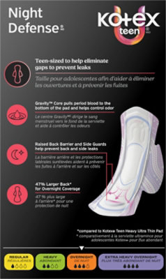 Kotex Prem Ultrathn Ovrnt Wng Teen - 22 CT - Image 4