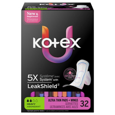 Kotex Prem Ultrathn Wng Pad Hvy - 32 CT - Image 2
