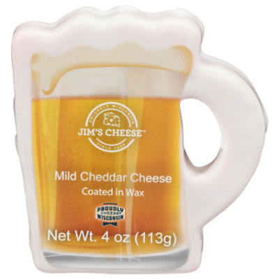 Jims Cheese Beer Mug Cheddar Wax - 4 OZ - Image 2