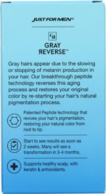 Just For Men Gray Reverse Daily Hair Serum, Gradually Reduces Gray Hair, Easy Dye-free Serum, Travel - 1.7 oz - Image 4