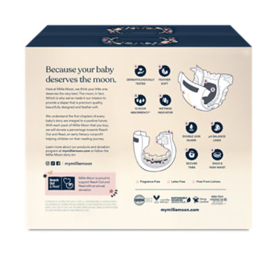 Millie Moon Luxury Diapers - Size 1 - 108 Count - Image 5