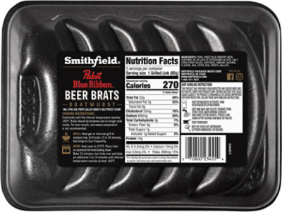 Smithfield Beer Bratwurst Dinner Sausage 19oz - 19 OZ - Image 5