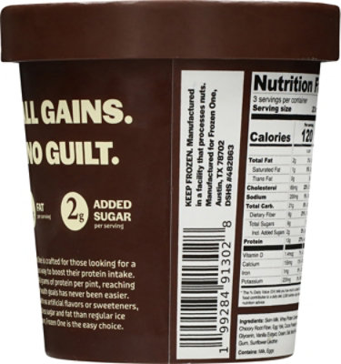Frozen One Ice Cream Protein Chocolate - 1 PT - Image 5