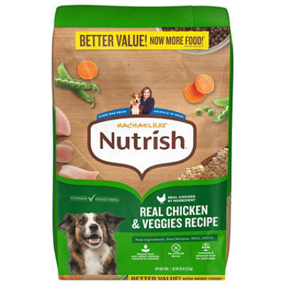 Rachel Ray Nutrish Dry Dog Chicken & Veggies - 30 LB - Image 1