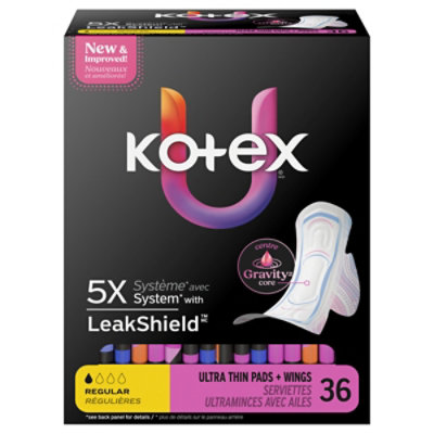 Kotex Prem Ultrathn Wng Pad Reg - 36 CT - Image 2
