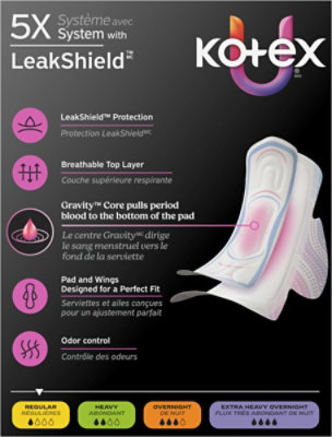 Kotex Prem Ultrathn Wng Pad Reg - 36 CT - Image 4