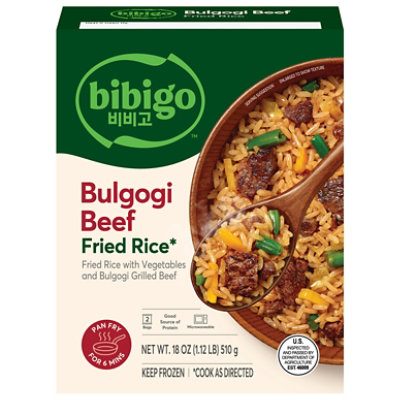 Bibigo Korean Style Bulgogi Beef & Vegetable Fried Rice, 18 Oz - 18 OZ - Image 1