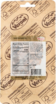 Veroni Soppressata Italiana Mild Salami Garlic And Pepper - 3 OZ - Image 6
