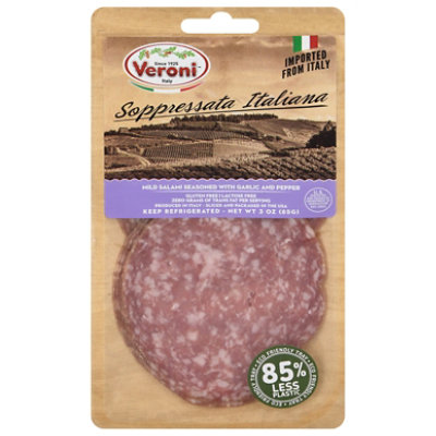 Veroni Soppressata Italiana Mild Salami Garlic And Pepper - 3 OZ - Image 2