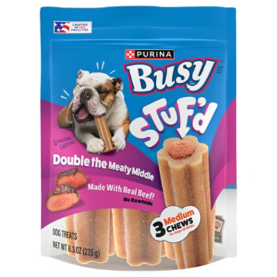 Purina Busy Dog Treats , Stuf'd Beef - 8.300oz - 8.3 OZ - Image 1