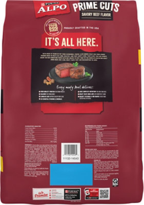 Purina Alpo Dry Dog Food Kibble Prime Cuts Savory Beef Flavor - 14 LB - Image 5