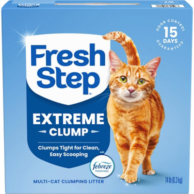 Fresh Step Extreme Mountain Spring Scented Clumping Litter - 14 Lbs - Image 1