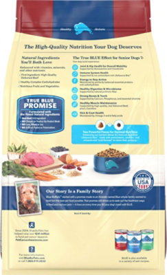 Blue Buffalo Life Protection Formula With Lifesource Bits, Senior 7 Dry Dog Food, Beef And Brown Ri - 5 LB - Image 4