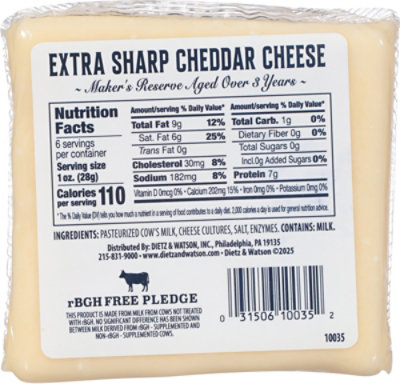Dietz And Watson Cheddar Extra Sharp 3yr - 6 OZ - Image 5