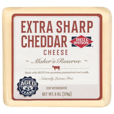 Dietz And Watson Cheddar Extra Sharp 3yr - 6 OZ - Image 1