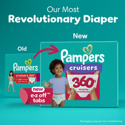 Pampers Cruisers Diapers 360 Jumbo Sz 7 - 17 CT - Image 2
