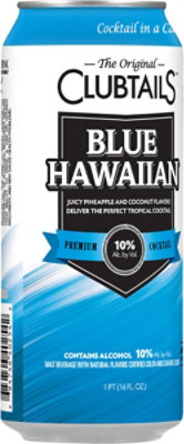 Clubtails Blue Hawaiian 16oz Cans - 16 FZ - Image 3