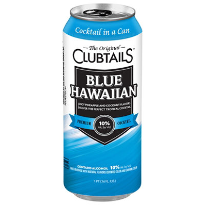Clubtails Blue Hawaiian 16oz Cans - 16 FZ - Image 1